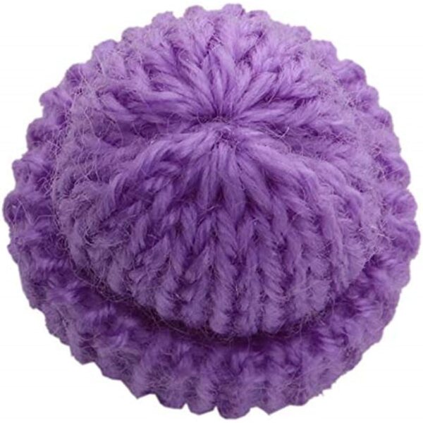 Berretto Viola a Maglia per Bambole da 30 cm, Accessorio Casual Perfetto