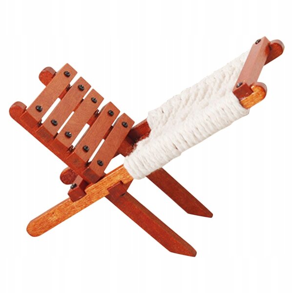 Mini Sedia in Legno per Casa delle Bambole, Accessorio Decorativo Realistico