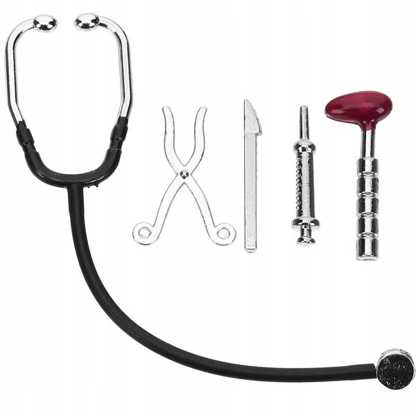 Mini Doctor Tools Set Spielzeug für Kinder, Edelstahlzubehör