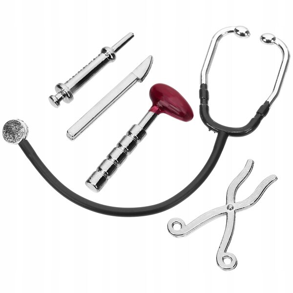 Mini Doctor Tools Set Spielzeug für Kinder, Edelstahlzubehör