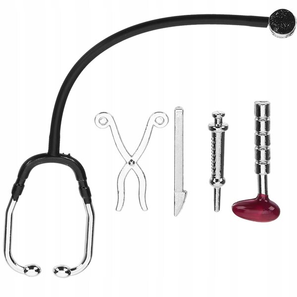 Mini Doctor Tools Set Spielzeug für Kinder, Edelstahlzubehör