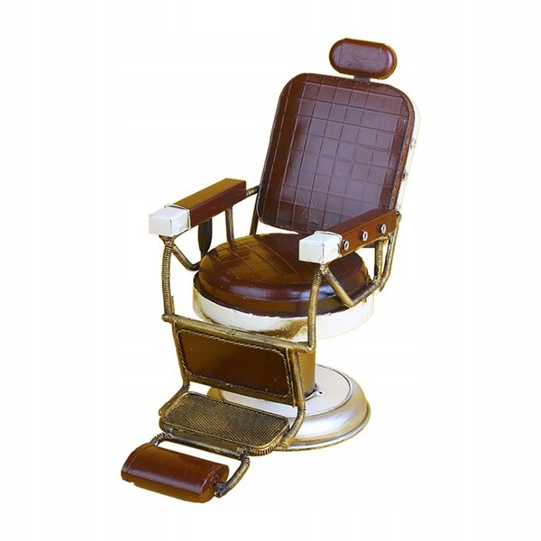 Mini Vintage Friseurstuhl aus Eisen für Heim- und Bürodekorationen