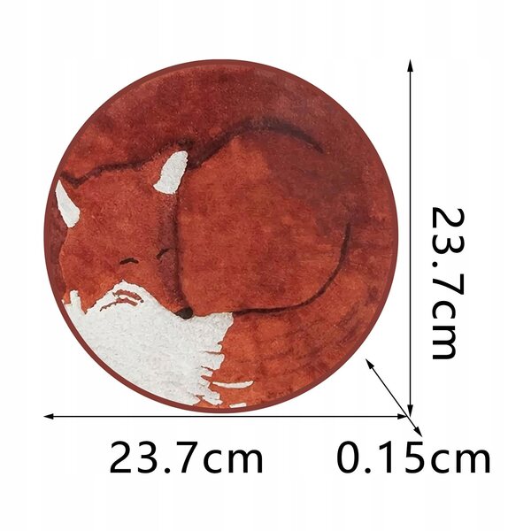 1:6 Miniaturteppich für Puppenhausmöbel, Maße 23,7 x 23,7 cm