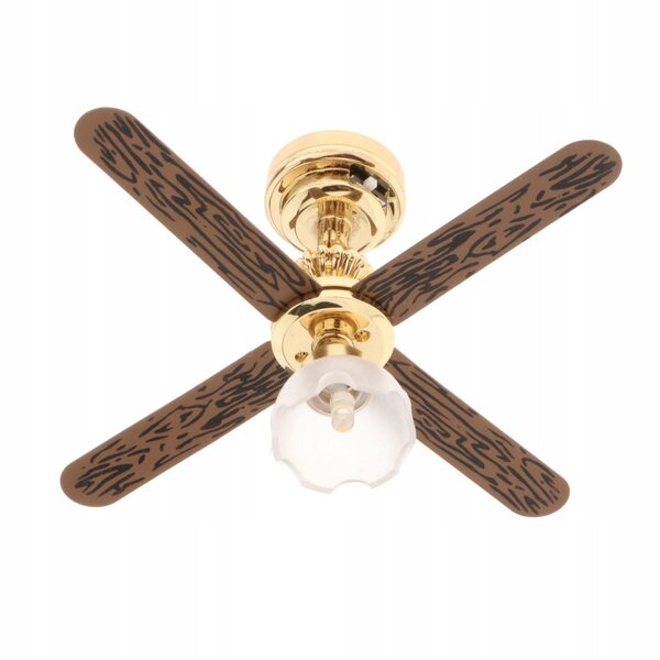 1:12 LED Mini Puppenhaus Ventilator Deckenlampe