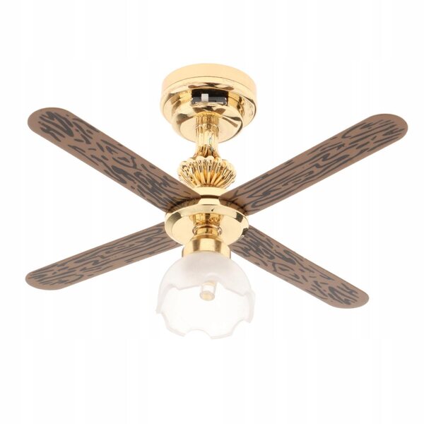 1:12 LED Mini Puppenhaus Ventilator Deckenlampe