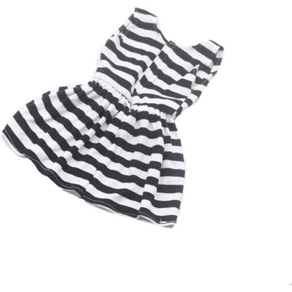 Ärmelloses gestreiftes Kleid für amerikanische Puppe 46 cm – Uteruik-Kostüm