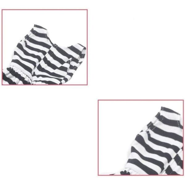 Ärmelloses gestreiftes Kleid für amerikanische Puppe 46 cm – Uteruik-Kostüm