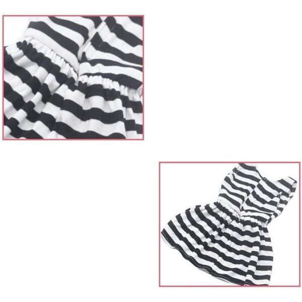Ärmelloses gestreiftes Kleid für amerikanische Puppe 46 cm – Uteruik-Kostüm