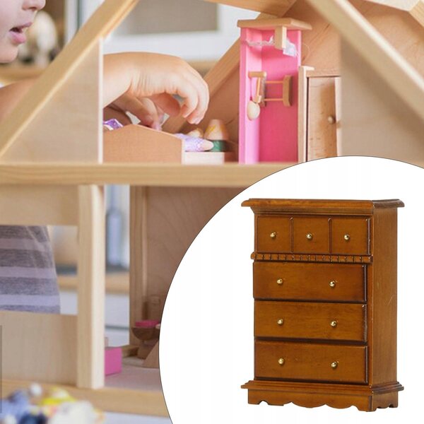 Möbelminiatur für Puppenhaus 1:12 aus Holz – dekorative Möbel