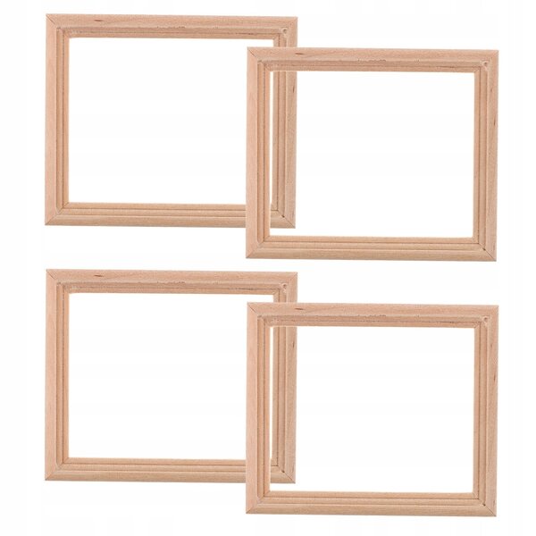 Set di 4 Mensole Miniature in Legno per Casa delle Bambole 1:12 con Dettagli Intagliati