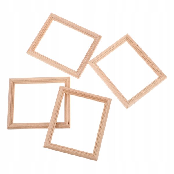 Set di 4 Mensole Miniature in Legno per Casa delle Bambole 1:12 con Dettagli Intagliati
