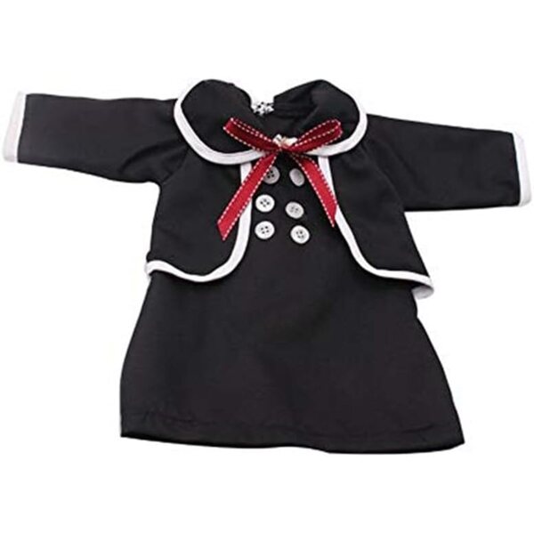 Lässiges schwarzes Outfit für 46-cm-Puppen – perfektes modisches Outfit für 18-Zoll-Puppen