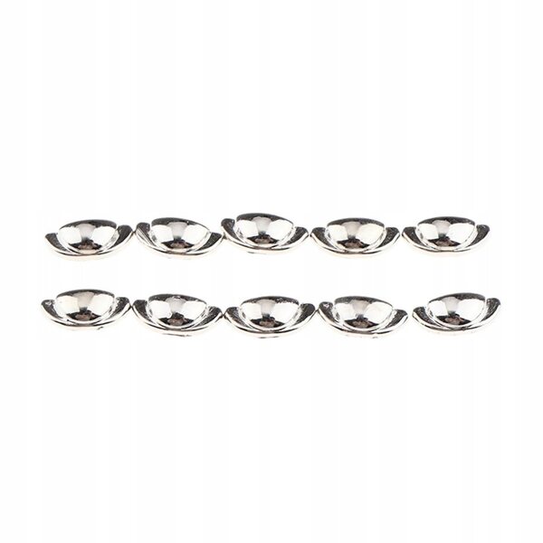 Set 10 Klamki Miniature 1:12 Argento per Porte e Cassetti Case delle Bambole