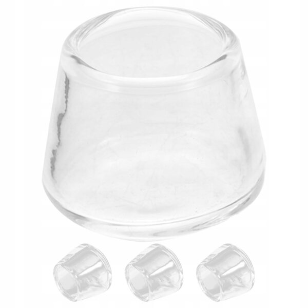 Mini transparente dekorative Glasvasen für Puppenhäuser 4 Stück