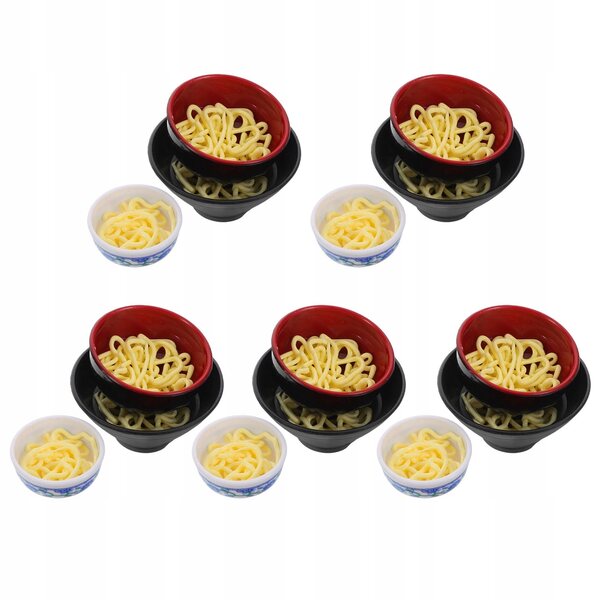 Set 15 Mini Ciotole Ramen per Casetta delle Bambole con Dettagli Realistici