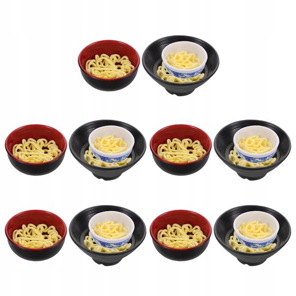 Set 15 Mini Ciotole Ramen per Casetta delle Bambole con Dettagli Realistici
