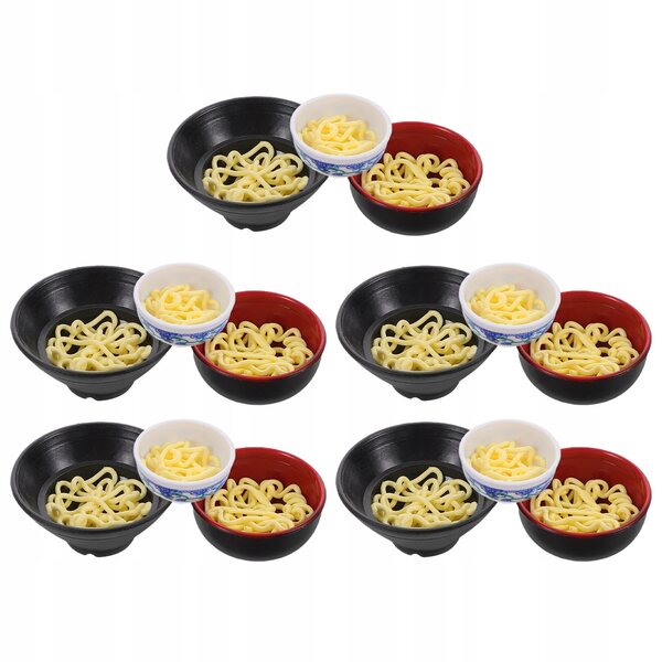 Set 15 Mini Ciotole Ramen per Casetta delle Bambole con Dettagli Realistici