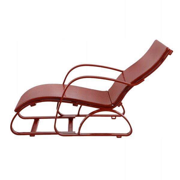Sedia da spiaggia per bambole, miniatura, 17x11x8 cm, plastica beige