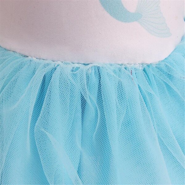Abito in rete con fiocco per bambola americana 46 cm, costume casual elegante