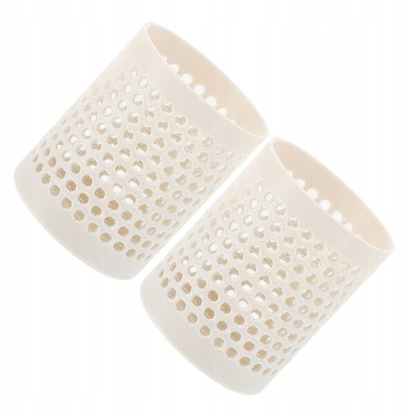 Set di 2 mini contenitori per rifiuti 1:12 in plastica bianca per casa delle bambole