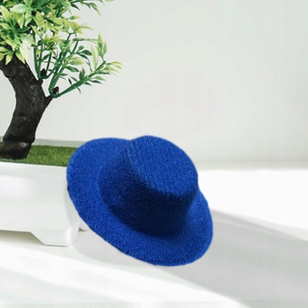 Miniatura Kapelusza 1:12 per Domini delle Bambole Blu in Tessuto EVA