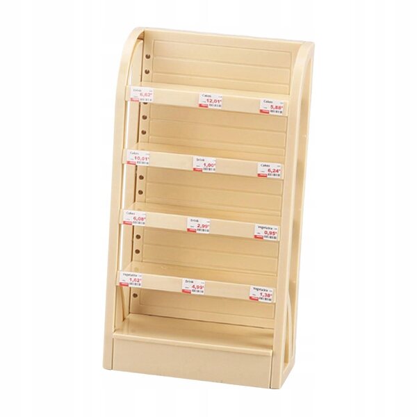Miniatura 1:12 Pannello Espositivo Beige per Casa delle Bambole - 5 Ripiani