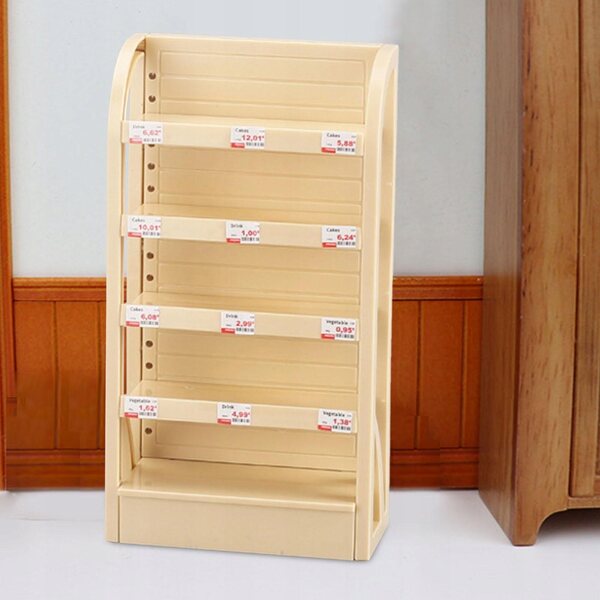Miniatura 1:12 Pannello Espositivo Beige per Casa delle Bambole - 5 Ripiani