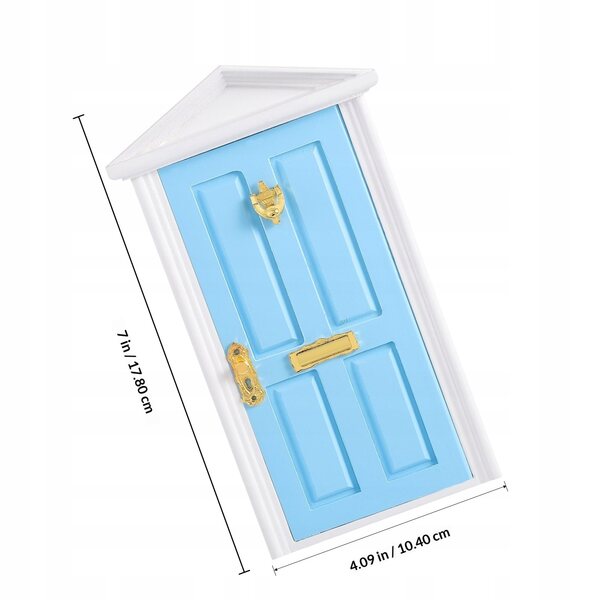 Miniature in legno porte per case delle bambole e giardini decorativi