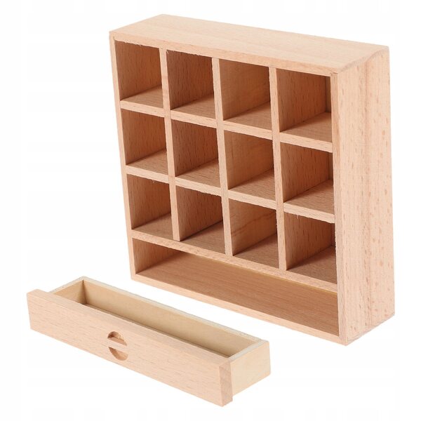 Mini Mobiletti con Cassetti in Legno per Arredare Case di Bambole e Scenografie