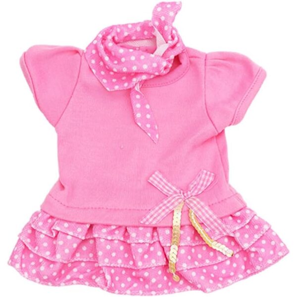 Abito Rosa Casual per Bambola Americana 18 pollici con Accessori Inclusi