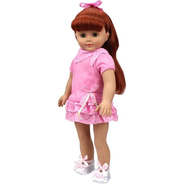 Abito Rosa Casual per Bambola Americana 18 pollici con Accessori Inclusi
