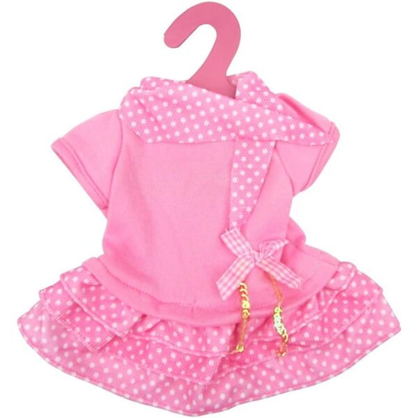 Abito Rosa Casual per Bambola Americana 18 pollici con Accessori Inclusi