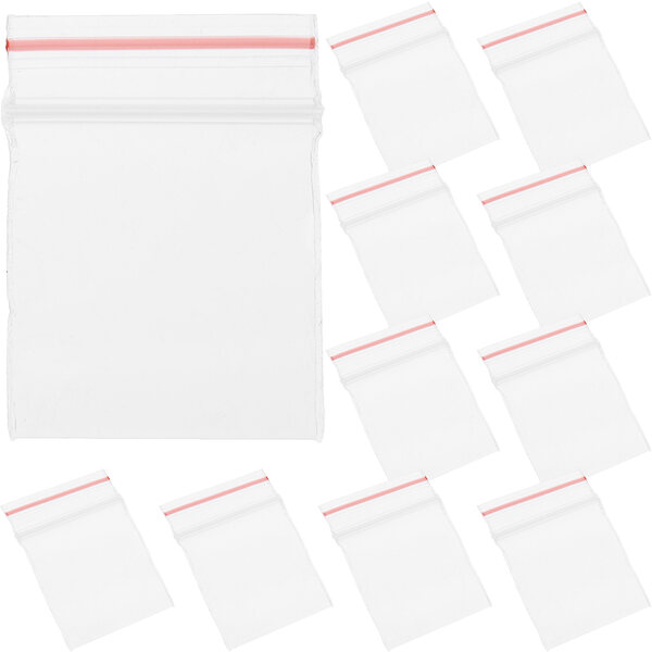 100 transparente Mini-PP-Beutel für Schmuck und kleine Gegenstände, 4 x 3 cm