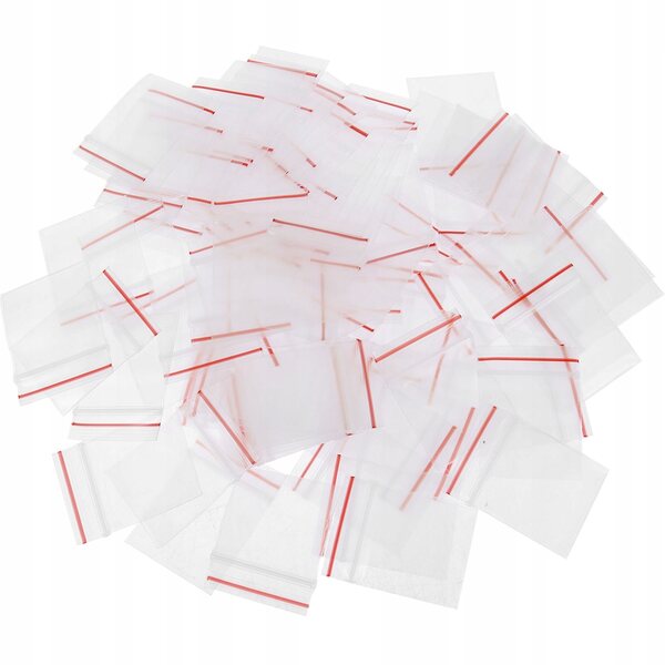 100 transparente Mini-PP-Beutel für Schmuck und kleine Gegenstände, 4 x 3 cm