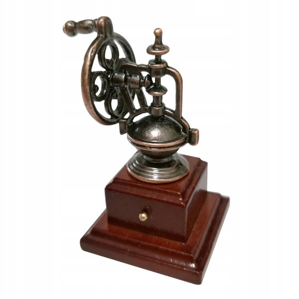 Mini macchina da caffè vintage per casa delle bambole, accessorio decorativo resistente