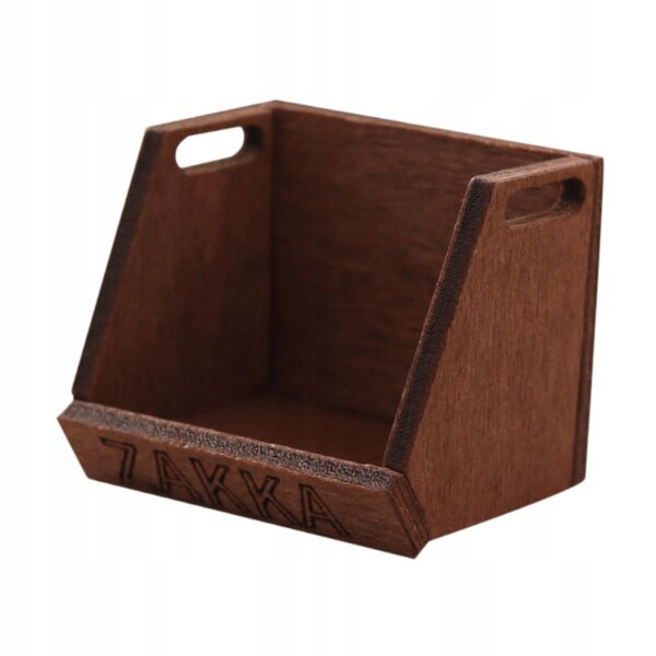Libreria in legno in miniatura per Casa delle Bambole 3.5x2.9x2.8 cm Decorazione