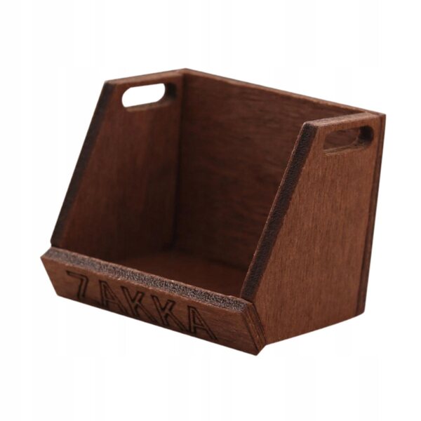 Libreria in legno in miniatura per Casa delle Bambole 3.5x2.9x2.8 cm Decorazione