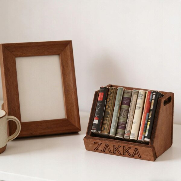 Libreria in legno in miniatura per Casa delle Bambole 3.5x2.9x2.8 cm Decorazione