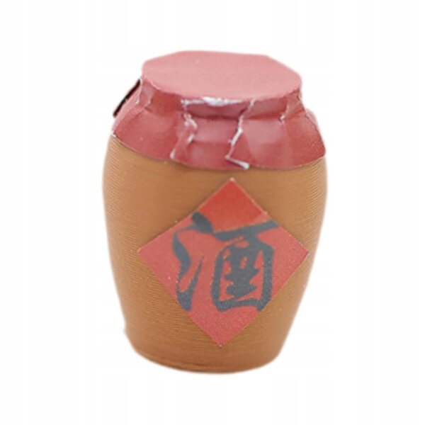 Barattolo di vino in miniatura per case delle bambole e decorazioni - modello 1,6x2 cm