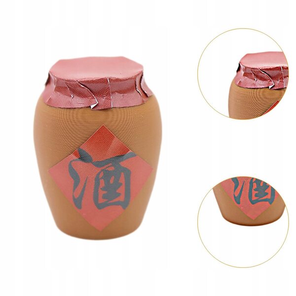 Barattolo di vino in miniatura per case delle bambole e decorazioni - modello 1,6x2 cm