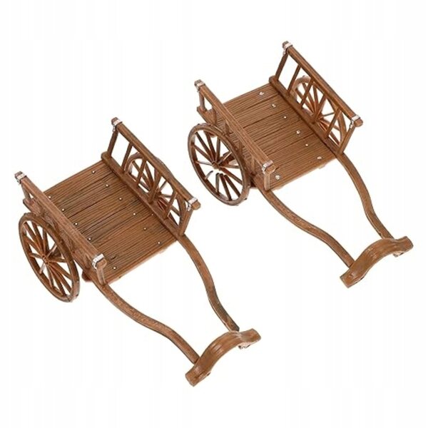 Miniature carriole in plastica per case delle bambole set da 2 pezzi per bambini 6+