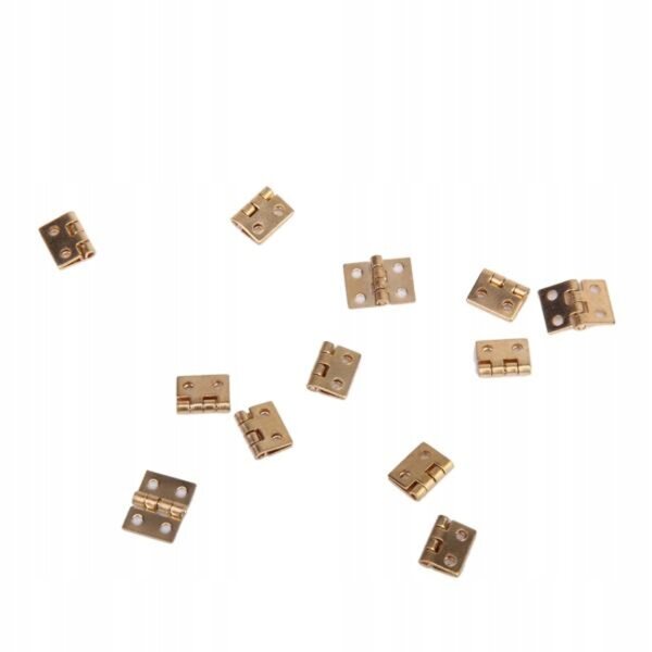 Set da 12 mini cerniere in metallo per mobili 1:12 per case delle bambole