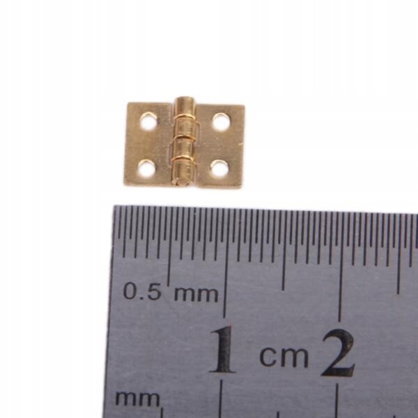 Set da 12 mini cerniere in metallo per mobili 1:12 per case delle bambole