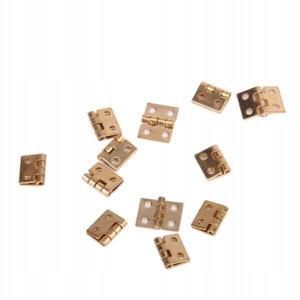 Set da 12 mini cerniere in metallo per mobili 1:12 per case delle bambole