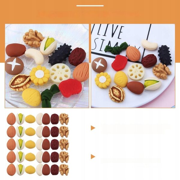 Mini accessori in resina e plastica per decorazioni fai-da-te 35 pezzi