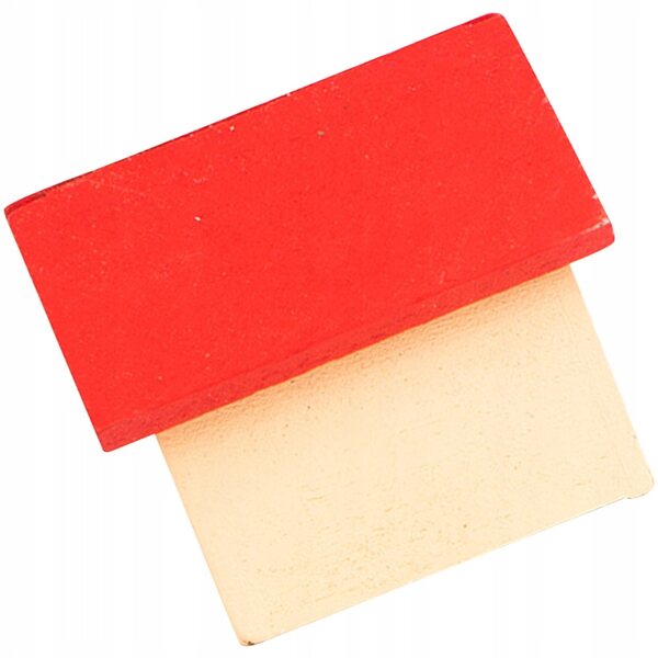 Mini casetta in legno rossa per canna decorativa 5x4,4x4 cm per mini arredo