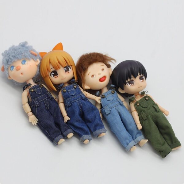 Jeans-Overalls für BJD-Puppen 1/12 – Uteruik Fashion Clothing #B