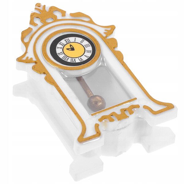 Mini Orologio a Pendolo in Resina per Decorazioni Miniature Eleganti e Vintage