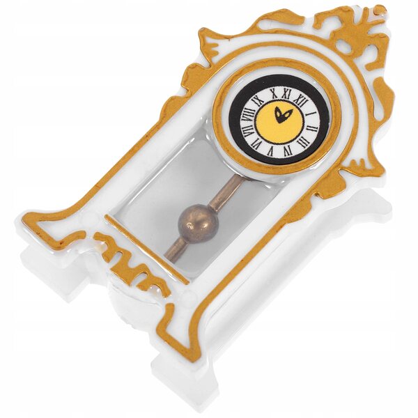 Mini Orologio a Pendolo in Resina per Decorazioni Miniature Eleganti e Vintage