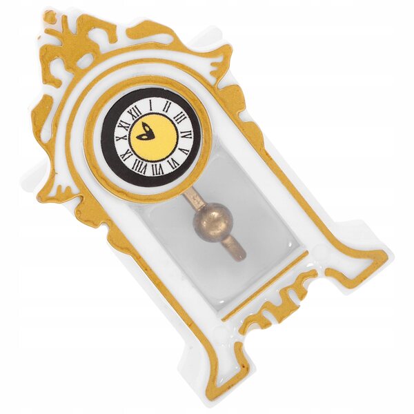 Mini Orologio a Pendolo in Resina per Decorazioni Miniature Eleganti e Vintage